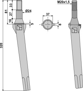Kreiseleggenzinken 320mm