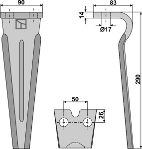 Kreiseleggenzinken 290mm