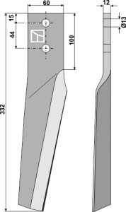 Kreiseleggenzinken 332mm, links