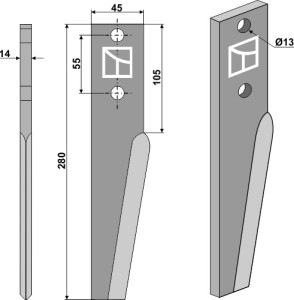Kreiseleggenzinken 280mm