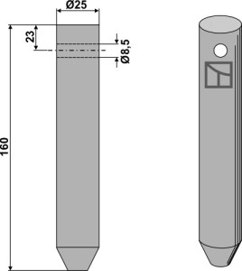 Kreiseleggenzinken 160mm