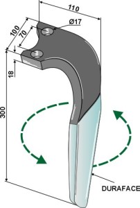 Kreiseleggenzinken (DURAFACE), links