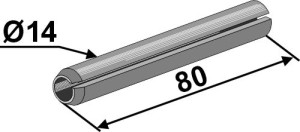 Spannstift - Ø14x80