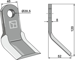 Y-mes 120x40mm