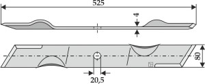 Maaimes 525mm