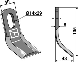 Y-mes 105x40mm