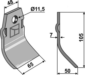 Mesje 105x65mm