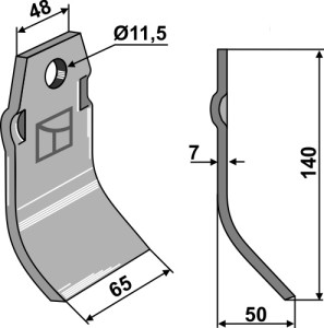 Mesje 140x65mm