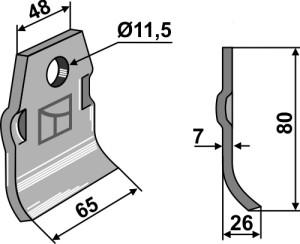 Mesje 80x65mm