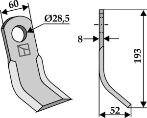 Y-mes 193x60mm