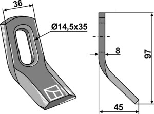 Y-mes 97x36mm