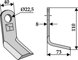 Y-mes 110x40mm