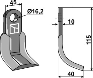Y-mes 115x45mm