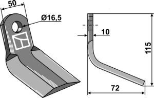 Y-mes 115x50mm