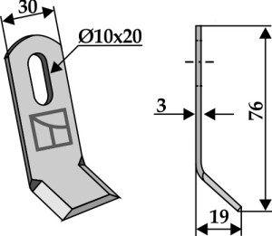 Y-mes 76x30mm