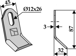 Y-mes 87x45mm