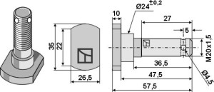 Mesbout M 20 x 1,5