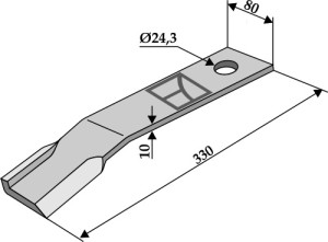 Maaimes 330mm - links