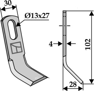 Y-mes 102x30mm