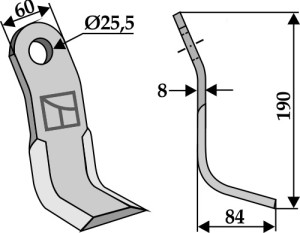 Y-mes 190x60mm