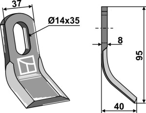 Y-mes 95x37mm