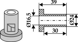 Bus 39xØ16,5xØ24