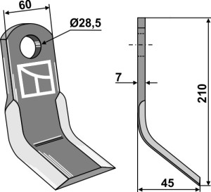 Y-mes 210x60mm