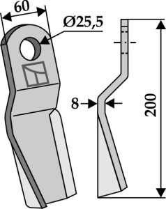 Mulchmes 200x60mm