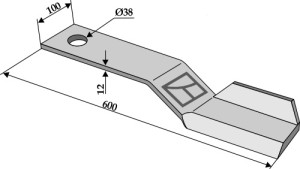 Maaimes 600mm - links
