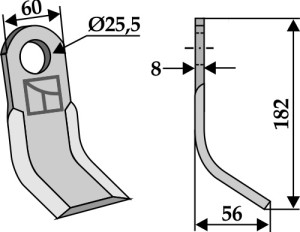 Y-mes 182x60mm