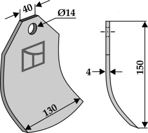 Mesje 150x130mm