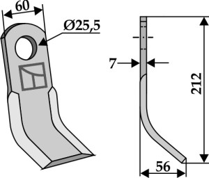 Y-mes 212x60mm