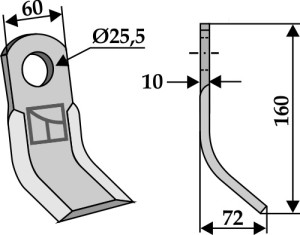 Y-mes 160x60mm