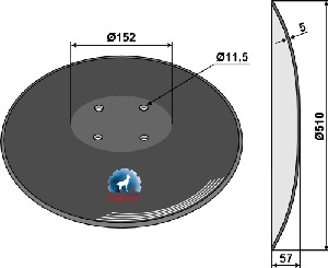 Disque lisse - Ø510x5