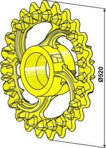 Roue crosskill - Ø520mm