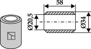 Bus 58xØ20,5xØ34