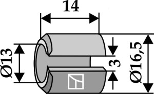 Spanbus 14xØ13xØ16,5