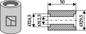 Bus 50xØ12,5xØ29,5