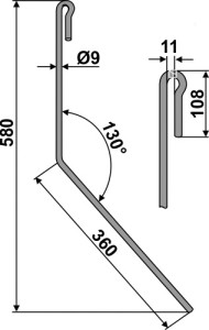 Wiedegtand Ø9mm