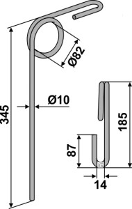 Wiedegtand Ø10mm
