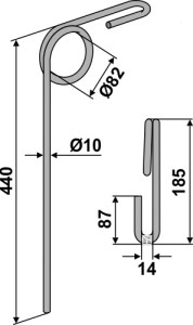 Wiedegtand Ø10mm