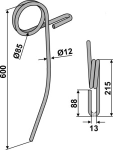Wiedegtand Ø12mm
