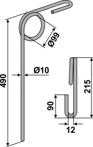 Wiedegtand Ø10mm