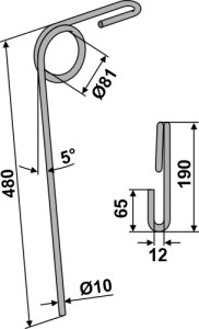 Wiedegtand Ø10mm