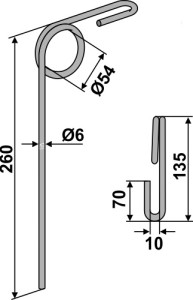 Wiedegtand Ø6mm