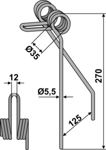 Wiedegtand Ø5,5mm