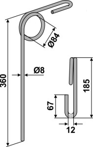 Wiedegtand Ø8mm