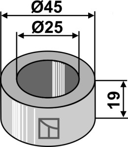 Bus Ø45x19xØ25