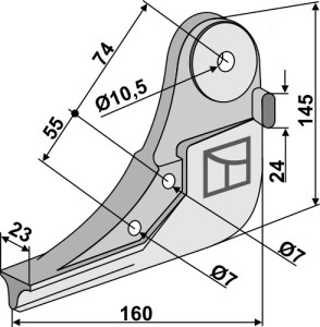 Zaaikouter, modell Monopill