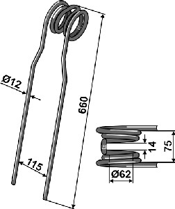 Wiedegtand Ø12mm